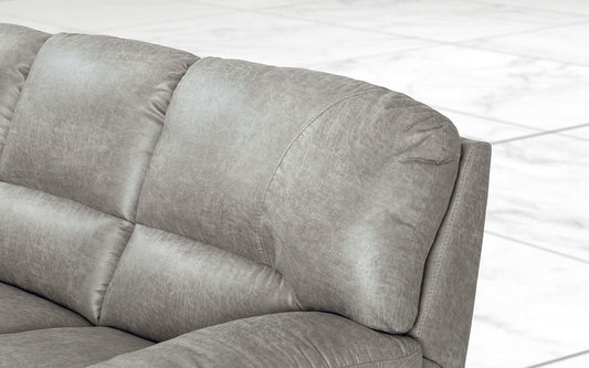 Dafne Italian Design Divano a 3 posti. Tessuto Tay Tay Light Grey (cm. 211 x 92 x 92h)