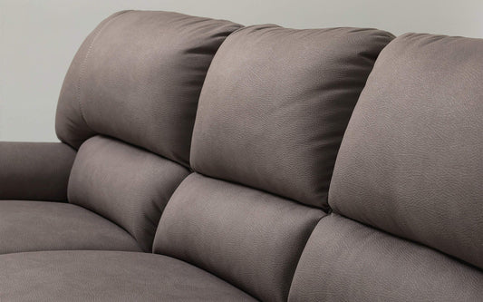 Dafnedesign.Com - Divano Letto 3 posti con penisola a Destra - Colore: Grigio Elefante - cm. 252 x 160 x 92h