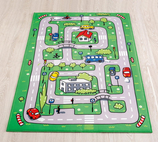 Dafne Italian Design Tappeto Morbido Traffic (100x150 Cm)